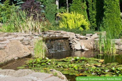 Wasserfall im Garten