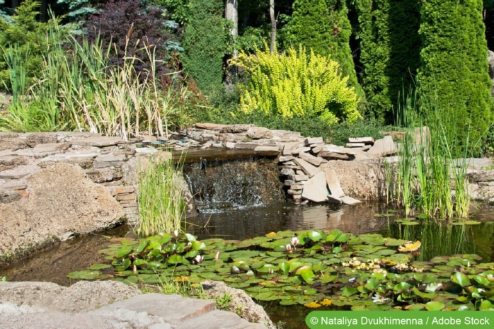 Wasserfall im Garten