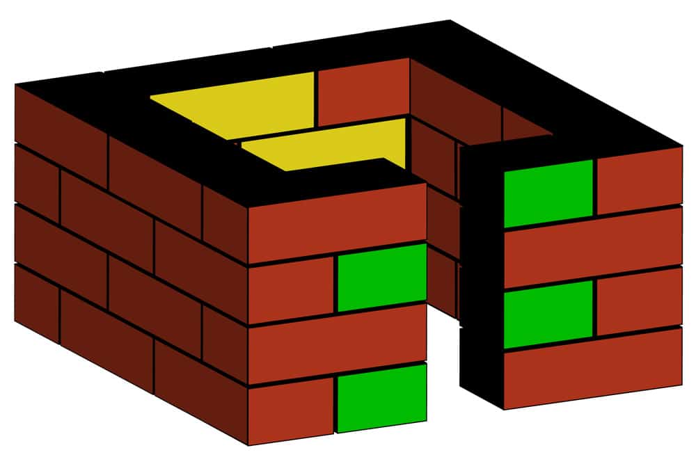 Igelhaus fertig gemauert