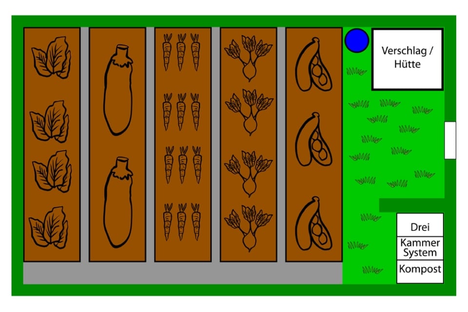 Gemüsegarten anlegen für Anfänger Anleitung inkl. Plan