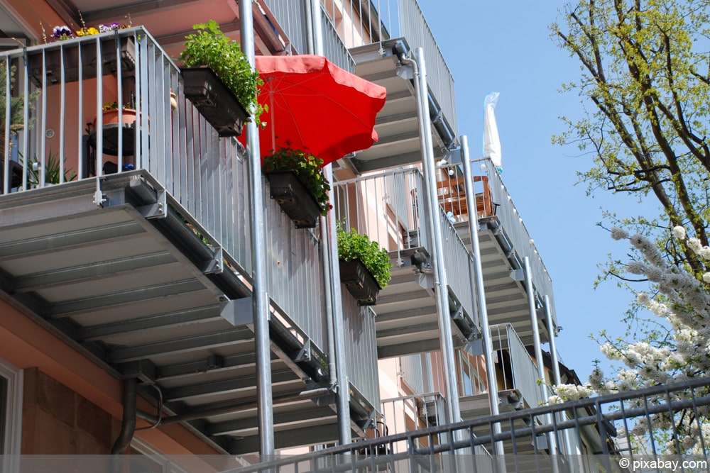 Stahlbalkon - Stahlterrasse