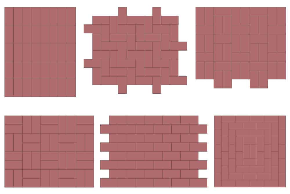 Pflastersteine verlegen - Muster