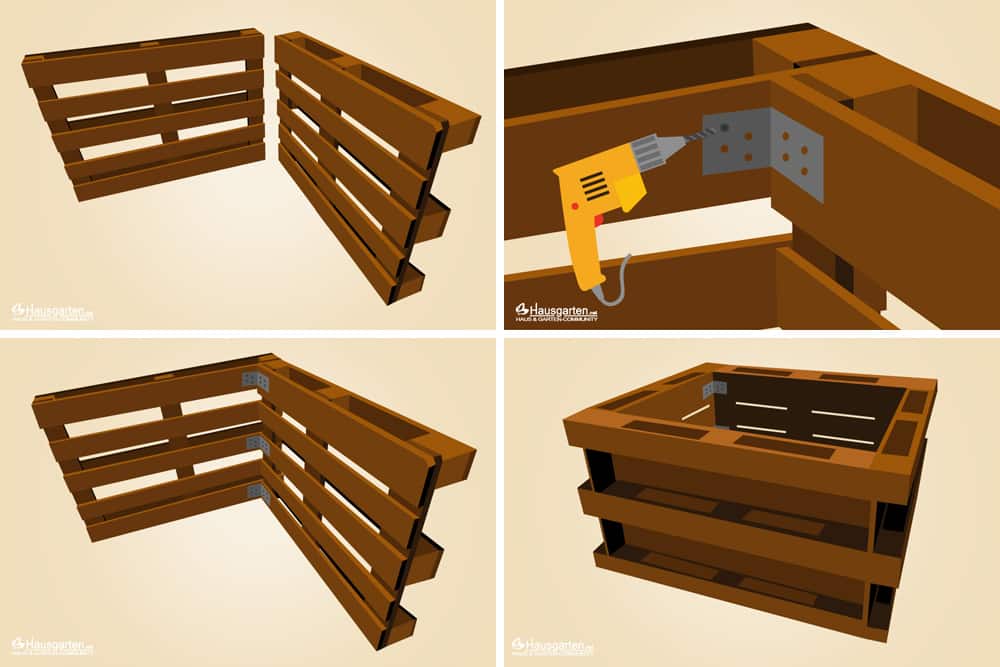 Hochbeet aus Europaletten - DIY-Anleitung