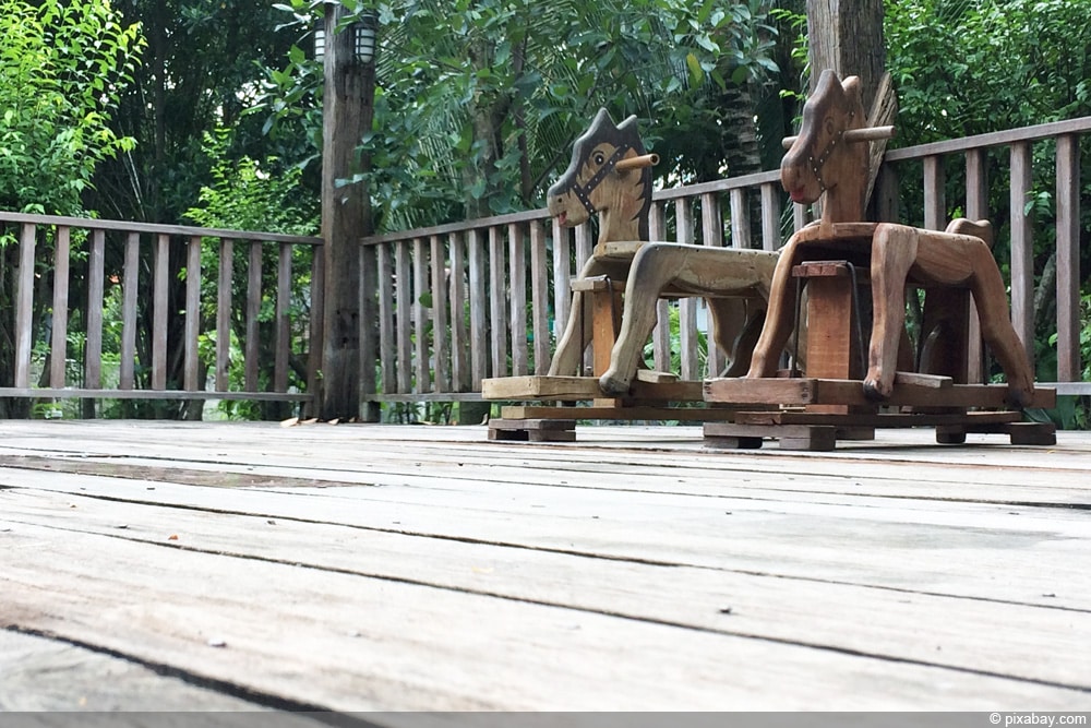 Holzterrasse - Hochterrasse