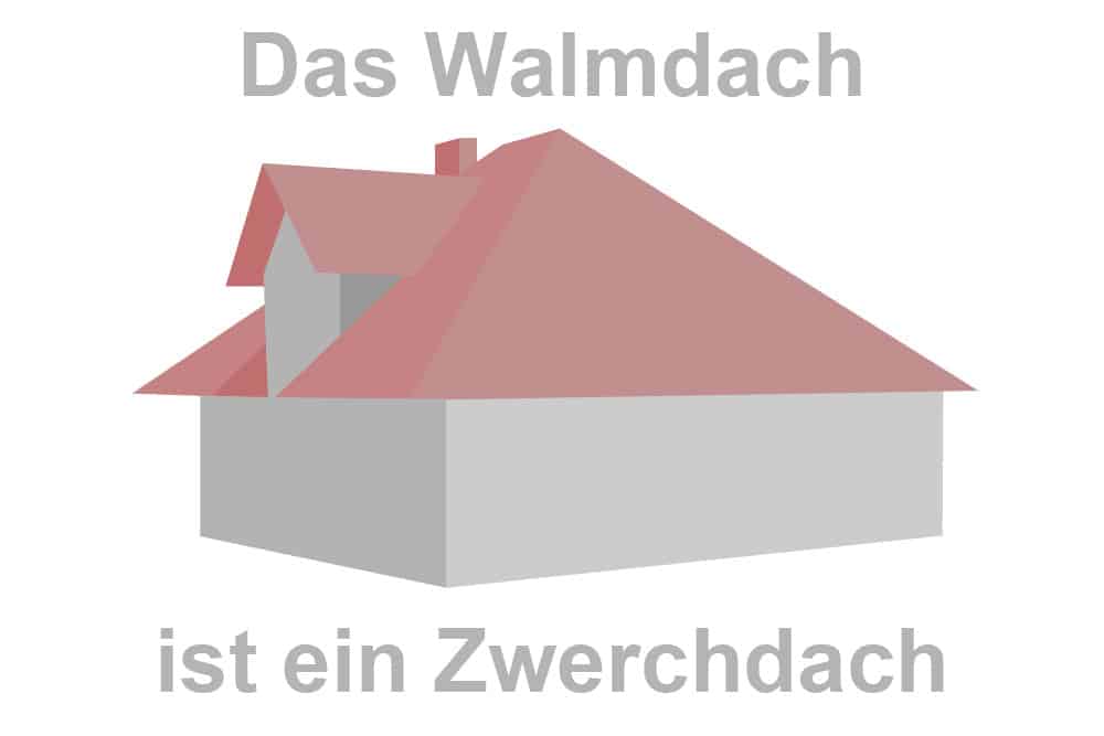 Das Walmdach ist ein Zwerchdach