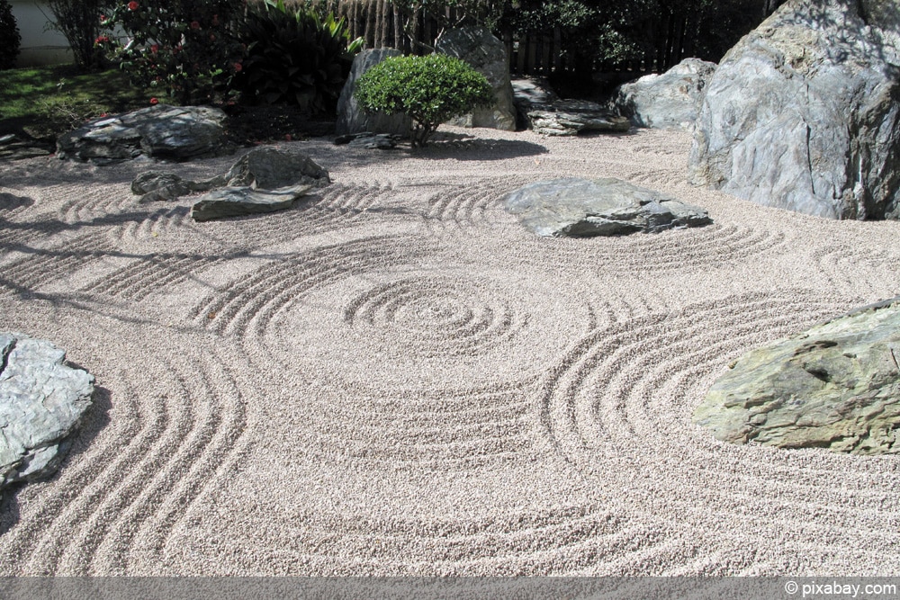 Garten ohne Rasen: Zengarten