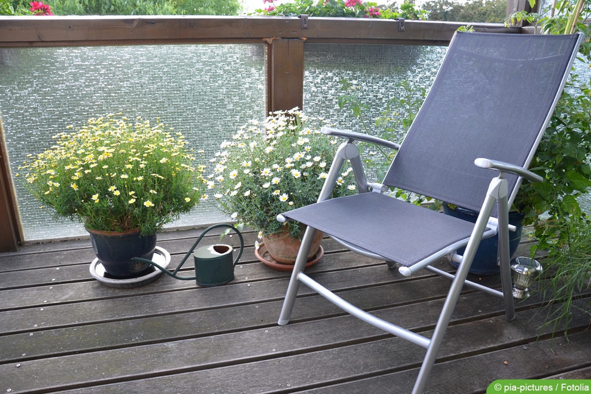 Traglast und Belastung von Balkon