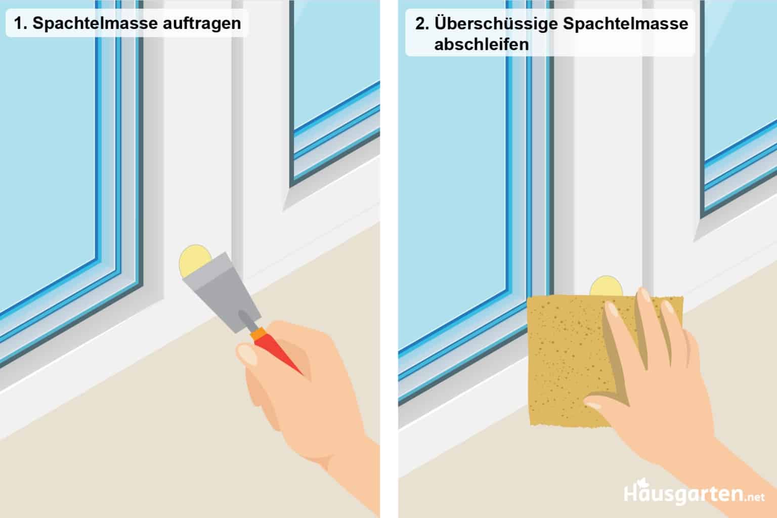 How to Löcher im Kunststofffenster reparieren