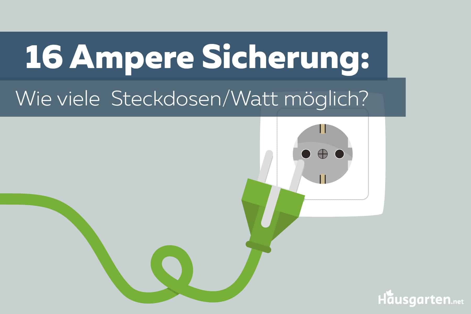 16 Ampere Sicherung: wie viele Steckdosen / Watt möglich? 