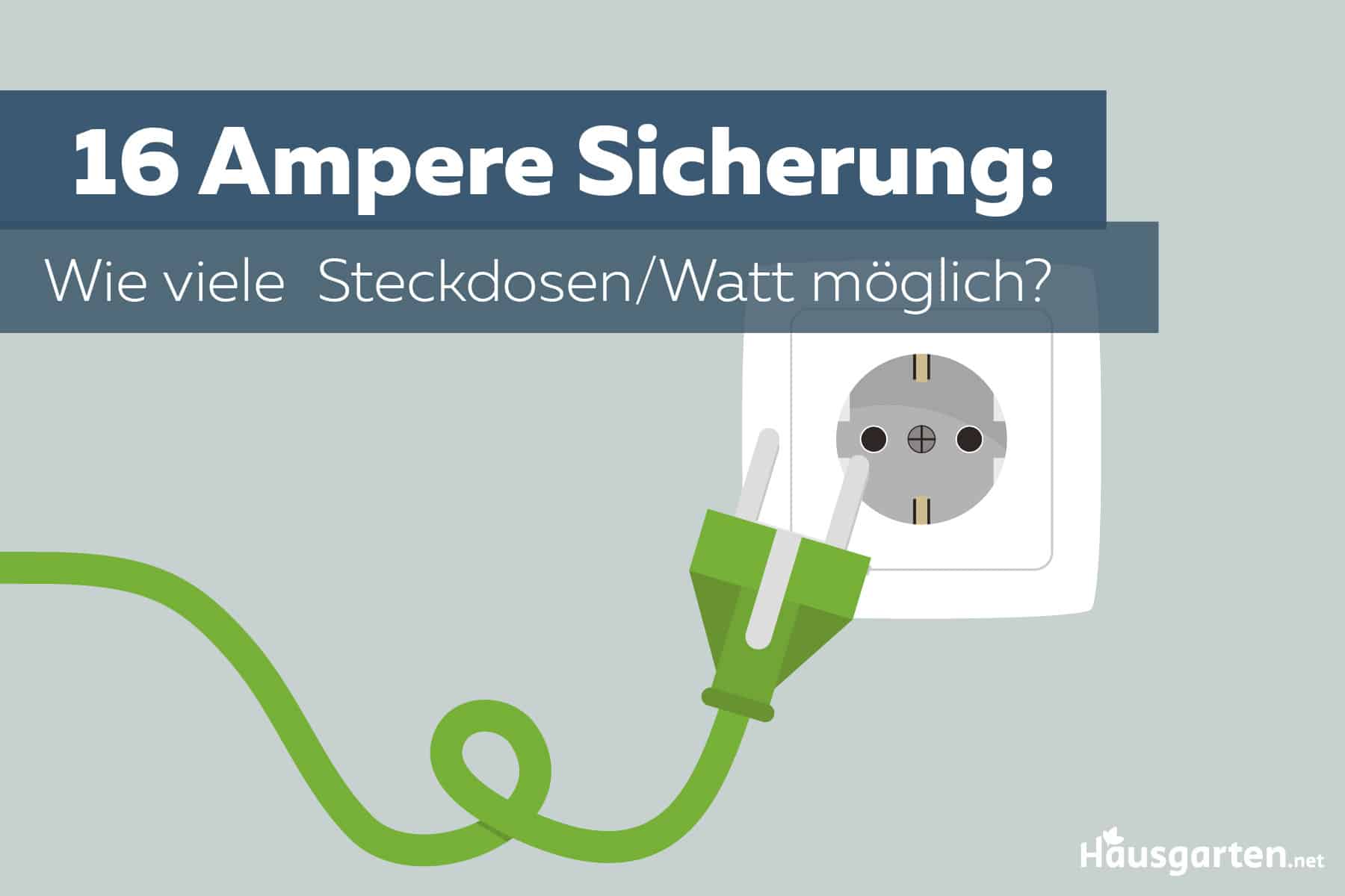 16 Ampere Sicherung: wie viele Steckdosen / Watt möglich