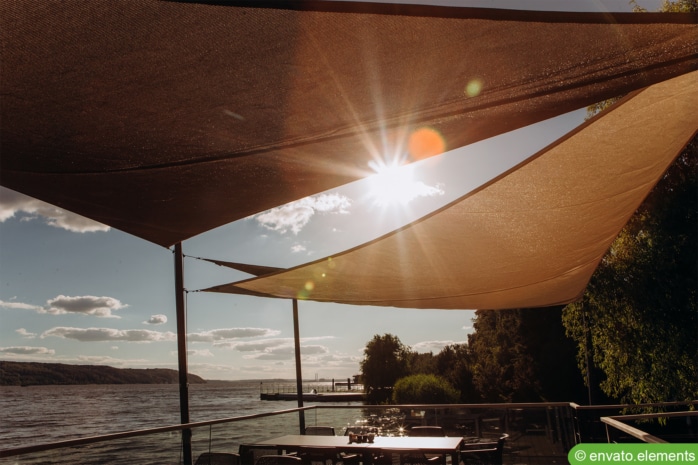 Sonnenschutz für windige Balkon und Terrassen 