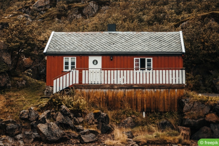 einsame Hütte