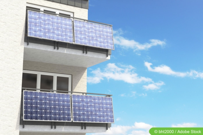 Balkonkraftwerk - Solarzellen an Balkonen