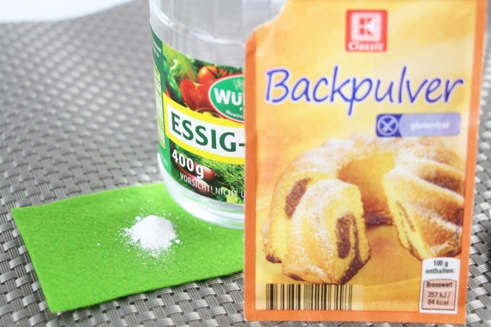 Backpulver und Essigessenz