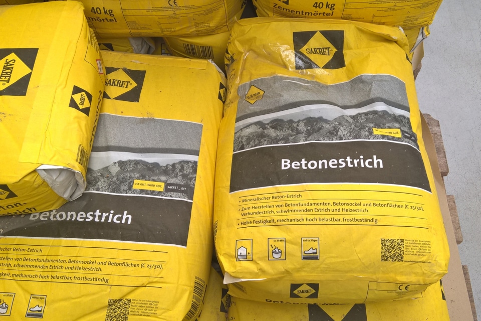 Wie Viel Beton Ergibt Ein 25kg Sack Estrich/Beton: wie viel ergibt ein 25kg/40kg Sack? - Hausgarten.net